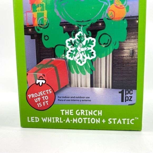 The Grinch LED Whirl A Motion and Static Projector Light Show New - Picture 4 of 6